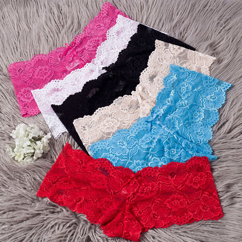 Knickers Womens Briefs Lace Shorts Hipster Panties Underwear Lingerie