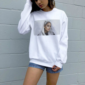 New Vogue Sweatshirt Ariana Grande Sweatshirt No Tears Left To Cry  Streetwear Harajuku Hoodies Leisure Sudadera Mujer