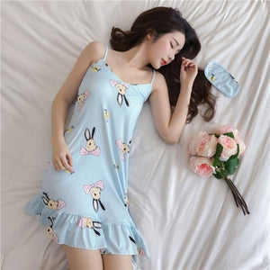 Women Nightdress With Eyemask Sexy Lingerie Sleep Wear Plus Size Nightshirt Spaghetti Strap Nightdress Mini Nightie For Women