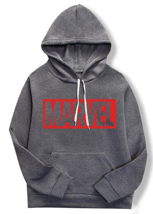 Spring/summer 2019 women's casual fashion couple hoodie, long-sleeved white hoodie with marvel monogram hoodie