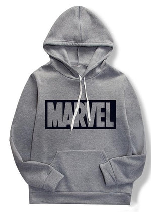 Spring/summer 2019 women's casual fashion couple hoodie, long-sleeved white hoodie with marvel monogram hoodie