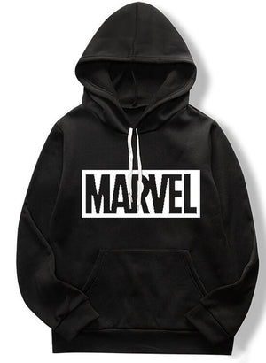 Spring/summer 2019 women's casual fashion couple hoodie, long-sleeved white hoodie with marvel monogram hoodie