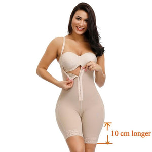 HEXIN Plus Size Women Full Body Shapewear Underbust Slimming Mid thigh Shaper fajasTummy Control Seamless Postpartum Body Girdle