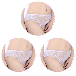 Innsly 3 Pieces/Pack Panties Women Sexy Briefs Female Underwear Cotton Hollow out Panties Female Briefs Lady Lingerie