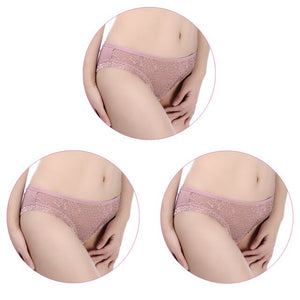 Innsly 3 Pieces/Pack Panties Women Sexy Briefs Female Underwear Cotton Hollow out Panties Female Briefs Lady Lingerie