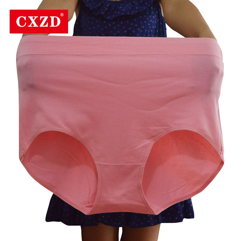 CXZD Fashion seamless High Waist Period Panties comfortable for women Cotton underwear lingerie plus size female briefs hot sale