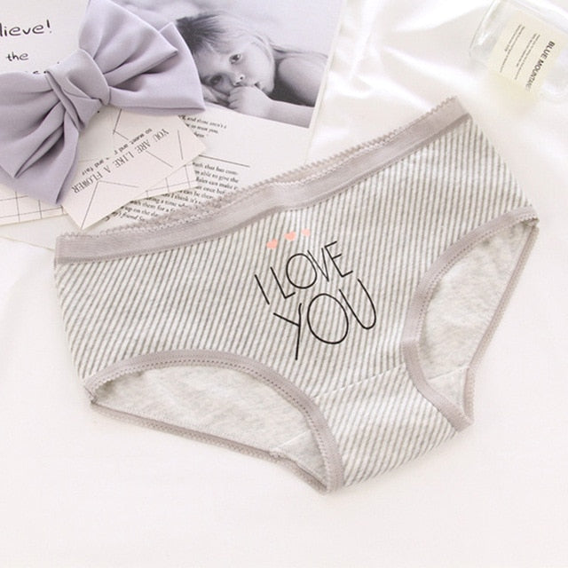 luckymily Bear Pattern Cotton Women Panties Cotton Underwear Women Briefs Lingerie Thongs Seamless Underpants Women's Intimates