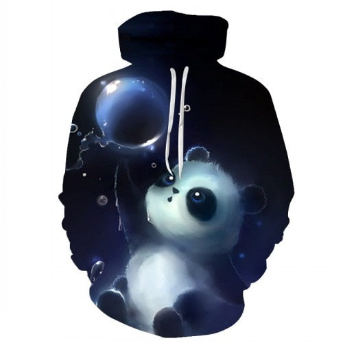 TUNSECHY Hot Fashion Men/Women 3D Sweatshirts Print Milk Space Galaxy Hooded Hoodies Unisex Tops Wholesale and retail