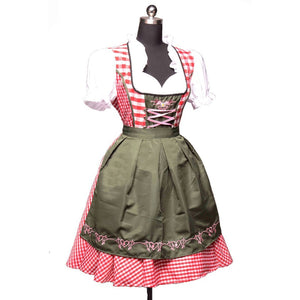 Women German Oktoberfest Beer Girl Costume Dirndl Dress Beer Wench Uniform