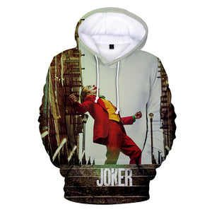 Joker Origin Movie Joker 2019 Joaquin Phoenix Arthur Fleck 3D print Hooded sweatshirt Men/Women Casual Hip hop Hoodies Clothes