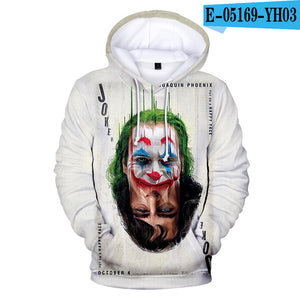 Joker Origin Movie Joker 2019 Joaquin Phoenix Arthur Fleck 3D print Hooded sweatshirt Men/Women Casual Hip hop Hoodies Clothes