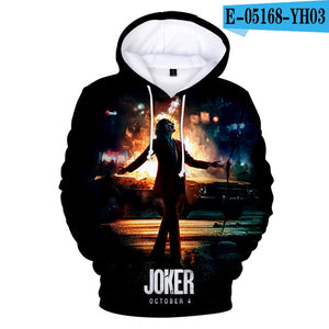 Joker Origin Movie Joker 2019 Joaquin Phoenix Arthur Fleck 3D print Hooded sweatshirt Men/Women Casual Hip hop Hoodies Clothes