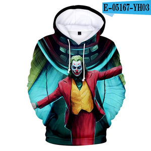 Joker Origin Movie Joker 2019 Joaquin Phoenix Arthur Fleck 3D print Hooded sweatshirt Men/Women Casual Hip hop Hoodies Clothes