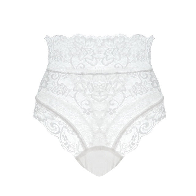 Sexy Panties Women High Waist Lace Thongs and G Strings Underwear Ladies Hollow Out Underpants Imitation Lingerie Female Briefs