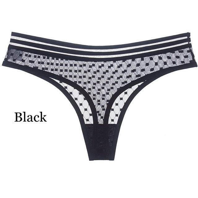 EIE 2019 Sexy Women Seamless female Underwear Lace G String Tanga Thong Panties Women's Cotton Briefs Calcinha Sexy Lingerie