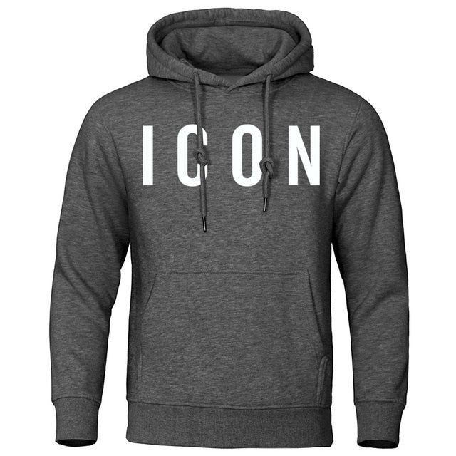 Icon Print Mens Hoodies 2019 Autumn Winter Sweatshirt Hot Sale Fashion Hoodie Casual hip hop Sweatshirt Autumn New Men Tracksuit