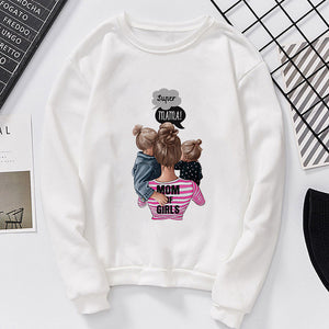 Lei-SAGLY Super Mama Autumn 2019 Mother's Day Women's Sweatshirt Harajuku Kawaii Hoodie Casual  Comfortable  Oversized Hoodies