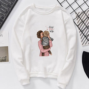 Lei-SAGLY Super Mama Autumn 2019 Mother's Day Women's Sweatshirt Harajuku Kawaii Hoodie Casual  Comfortable  Oversized Hoodies