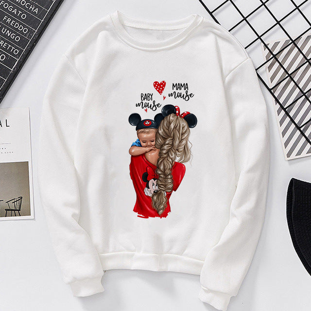 Lei-SAGLY Super Mama Autumn 2019 Mother's Day Women's Sweatshirt Harajuku Kawaii Hoodie Casual  Comfortable  Oversized Hoodies