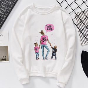 Lei-SAGLY Super Mama Autumn 2019 Mother's Day Women's Sweatshirt Harajuku Kawaii Hoodie Casual  Comfortable  Oversized Hoodies