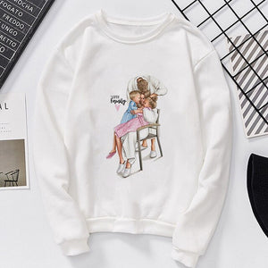 Lei-SAGLY Super Mama Autumn 2019 Mother's Day Women's Sweatshirt Harajuku Kawaii Hoodie Casual  Comfortable  Oversized Hoodies