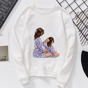 Lei-SAGLY Super Mama Autumn 2019 Mother's Day Women's Sweatshirt Harajuku Kawaii Hoodie Casual  Comfortable  Oversized Hoodies