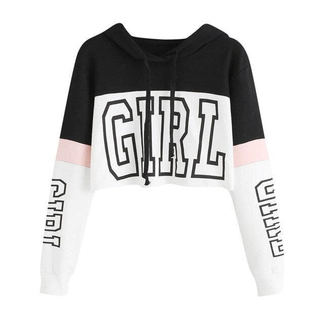 Hoodies Women Sweatshirts 2019 Casual Print Hoody Shirt Long Sleeve Jumper Hooded Pullover Tops For Female 0912