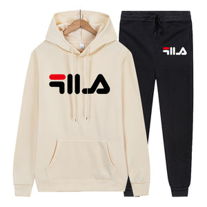 New Women sets Two-piece set hoodie+pants Fleece Autumn Winter Cotton Tracksuit men Printed Sweatshirt sets Women tracksuit