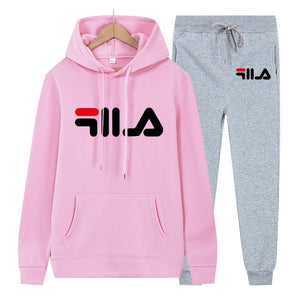 New Women sets Two-piece set hoodie+pants Fleece Autumn Winter Cotton Tracksuit men Printed Sweatshirt sets Women tracksuit