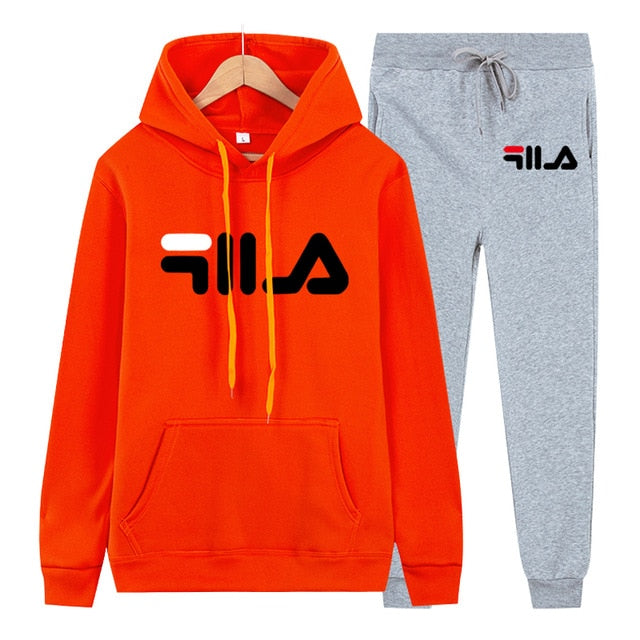 New Women sets Two-piece set hoodie+pants Fleece Autumn Winter Cotton Tracksuit men Printed Sweatshirt sets Women tracksuit