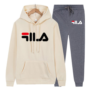 New Women sets Two-piece set hoodie+pants Fleece Autumn Winter Cotton Tracksuit men Printed Sweatshirt sets Women tracksuit