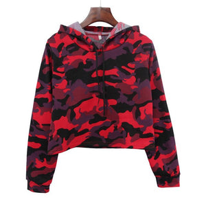 yvlvol Camouflage women hoodies sweatershirt autumn spring 2019 women tops drop shipping