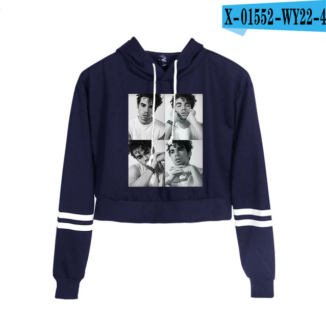 Cameron Boyce Navel Hoodies Sweatshirt Women Long Sleeve Fashion New Arrival Cool Hoodie Pullover Causal High Quality Sweatshirt