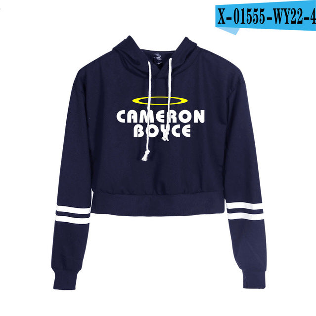 Cameron Boyce Navel Hoodies Sweatshirt Women Long Sleeve Fashion New Arrival Cool Hoodie Pullover Causal High Quality Sweatshirt