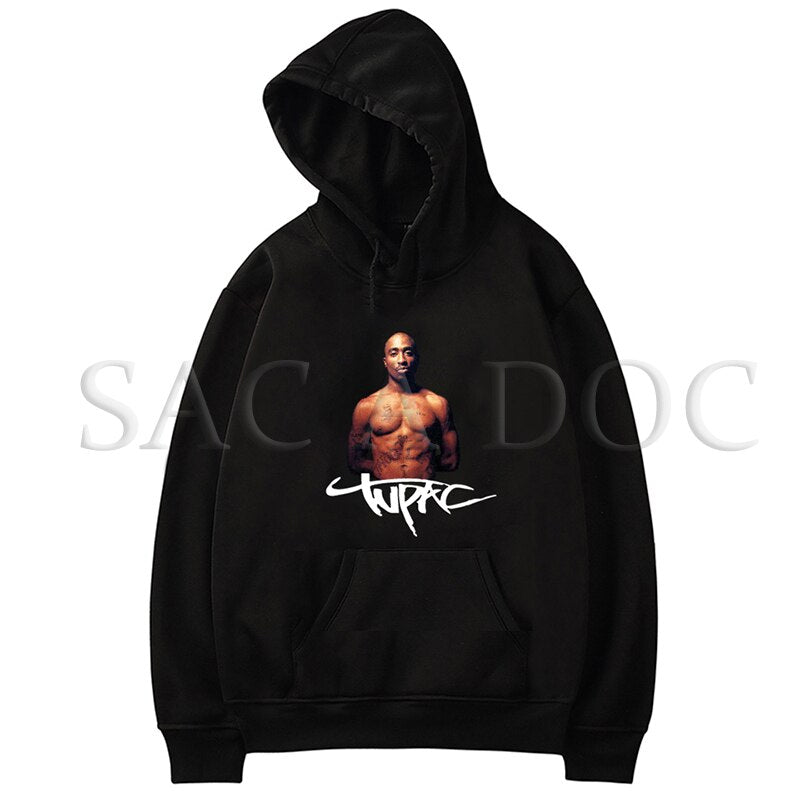 Tupac Hoodies Women Sweatshirts Men Pullover Long Sleeve Hoodies Hip Hop Winter Clothing Harajuku Sweatshirt Oversized Hoodie