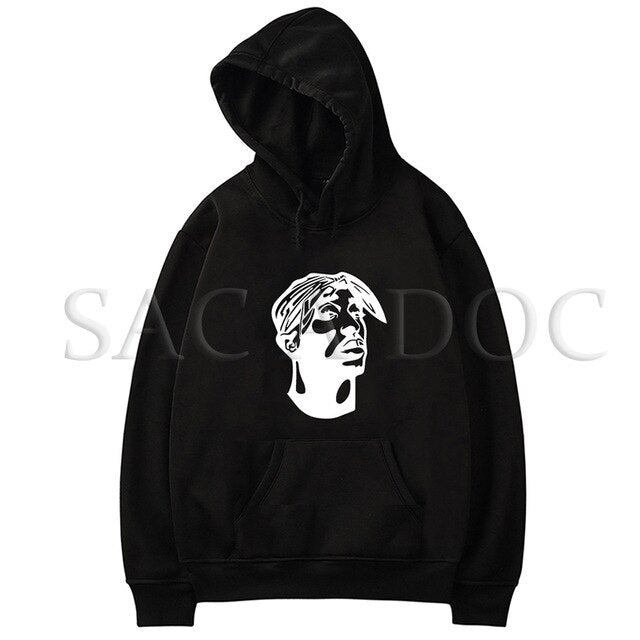 Tupac Hoodies Women Sweatshirts Men Pullover Long Sleeve Hoodies Hip Hop Winter Clothing Harajuku Sweatshirt Oversized Hoodie