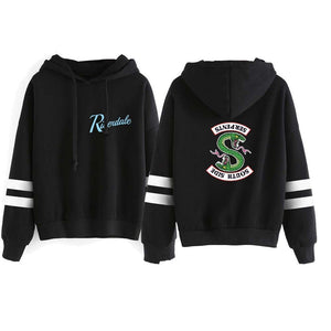 New Riverdale Hoodie Sweatshirts South Side Serpents Hoodie Women Long Sleeve Striped Pullover Tops Harajuku Hoodie Streetwear