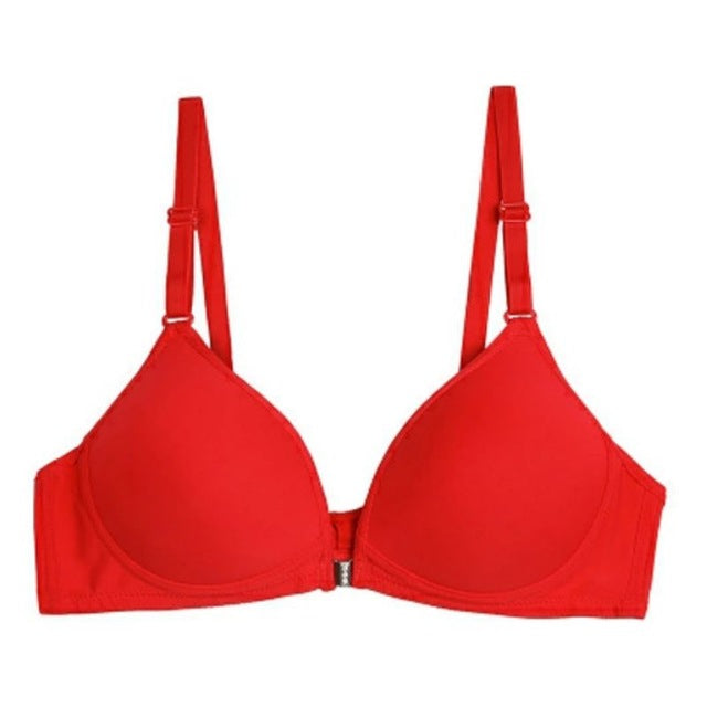 Fashion Bra Seamless Sexy Front Button Female Bra Girls Push Up Women Underwear Buckle Small Chest Bra Underwire