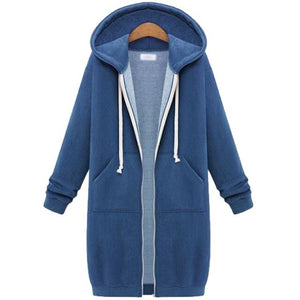 Women Hoodies Sweatshirts Plus size Autumn Winter Women Casual Thick Velvet Fleece Warm Outwear Long Sleeve Zipper Coat Jackets