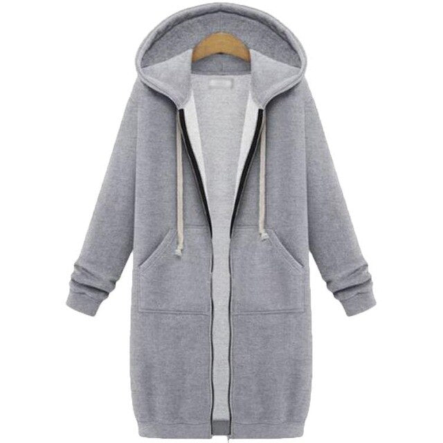 Women Hoodies Sweatshirts Plus size Autumn Winter Women Casual Thick Velvet Fleece Warm Outwear Long Sleeve Zipper Coat Jackets