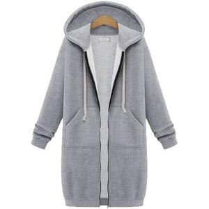 Women Hoodies Sweatshirts Plus size Autumn Winter Women Casual Thick Velvet Fleece Warm Outwear Long Sleeve Zipper Coat Jackets