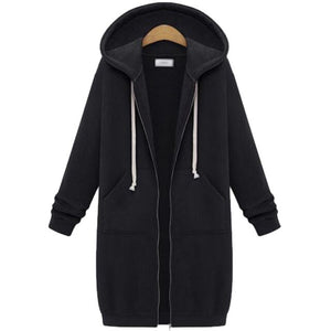 Women Hoodies Sweatshirts Plus size Autumn Winter Women Casual Thick Velvet Fleece Warm Outwear Long Sleeve Zipper Coat Jackets