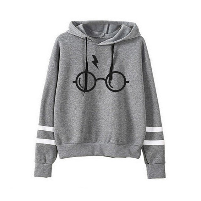 Vsenfo Harry Style Glasses Print Women Sweatshirt Hoodies Fleece Top Slim Tracksuit Brand Clothes Harajuku Trumble Moletom