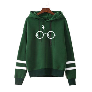 Vsenfo Harry Style Glasses Print Women Sweatshirt Hoodies Fleece Top Slim Tracksuit Brand Clothes Harajuku Trumble Moletom