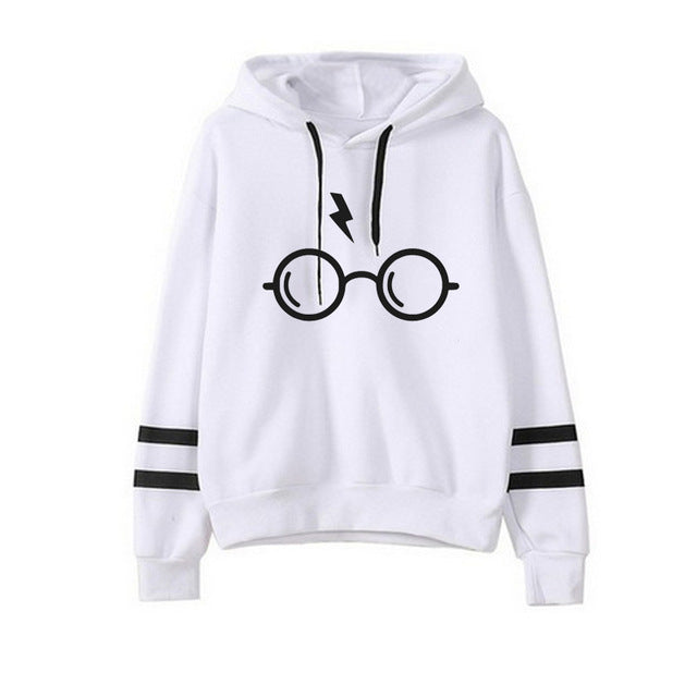 Vsenfo Harry Style Glasses Print Women Sweatshirt Hoodies Fleece Top Slim Tracksuit Brand Clothes Harajuku Trumble Moletom