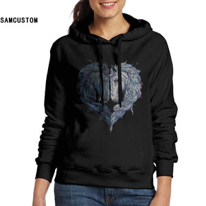 SAMCUSTOM  Love Horses 3D print Fashion hoodie For Women Ladies Hoodies and No pockets Sweatshirts