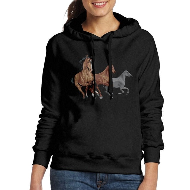 SAMCUSTOM  Love Horses 3D print Fashion hoodie For Women Ladies Hoodies and No pockets Sweatshirts