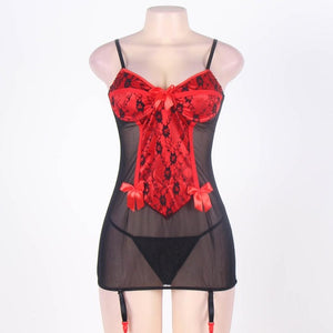 Plus Size Bandage Exotic Apparel Erotic Dress With Bow Lingerie Sexy Hot Erotic Porn Linge Lenceria Sexi Para Mujer RS7300