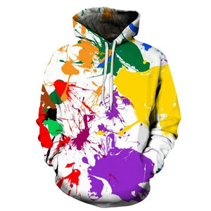 Hot Fashion Men/Women Lovers 3d Sweatshirts Print Spilled Milk Space Galaxy Hooded Hoodies Thin Unisex Pullovers Tops