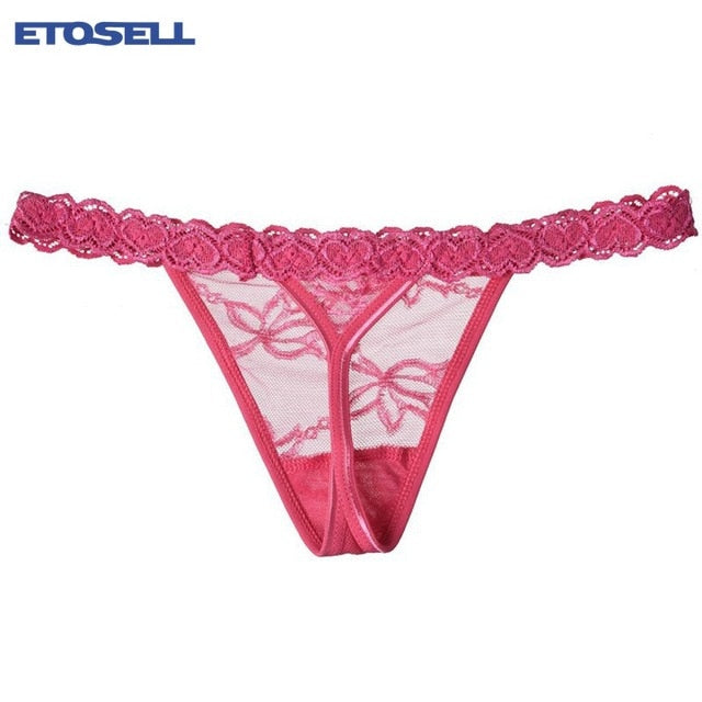 ETOSELL Women Lace Super Sexy Hip Low Waist Panty briefs Thongs Panties Female G String Sexy Lace Underwear Panties Intimates